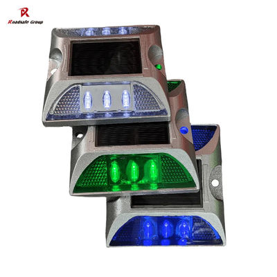 quality Flitsende reflecterende zonne-energie wegreflectoren LED Aluminium Zonne-energie wegstok factory