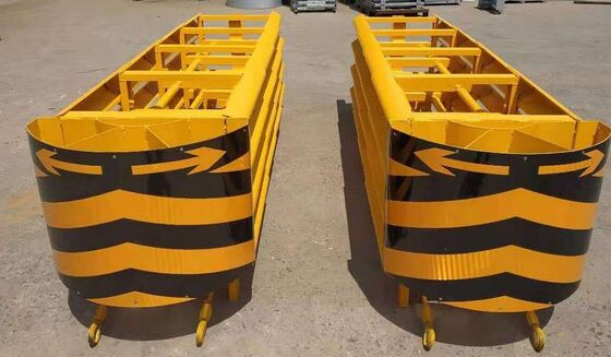 quality Snelwegbotskussen met anti-botsing, met reflecterende waarschuwingsstrips – Veiligheidsbarrière factory