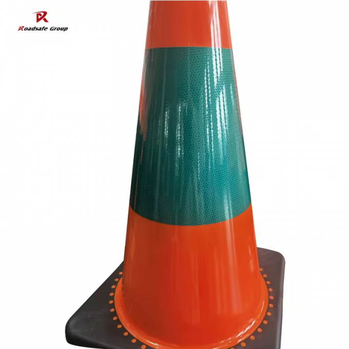 PVC flexibele verkeersconen 45 cm hoogte wegwaarschuwing 1