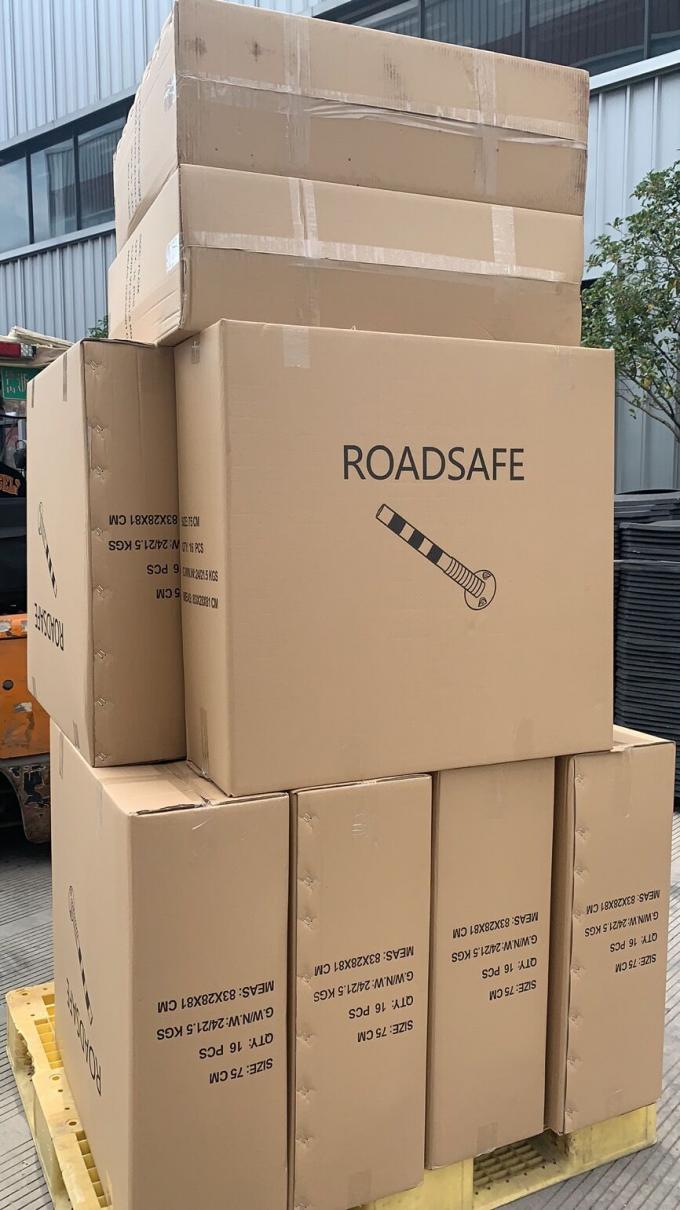 75 cm Buitenwegveiligheid Waarschuwing Duurzaam PU Plastic Verkeerswaarschuwingspost 20