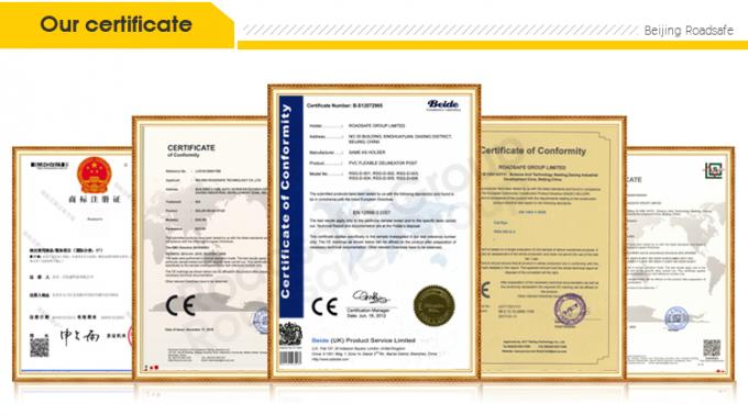 75 cm Buitenwegveiligheid Waarschuwing Duurzaam PU Plastic Verkeerswaarschuwingspost 24