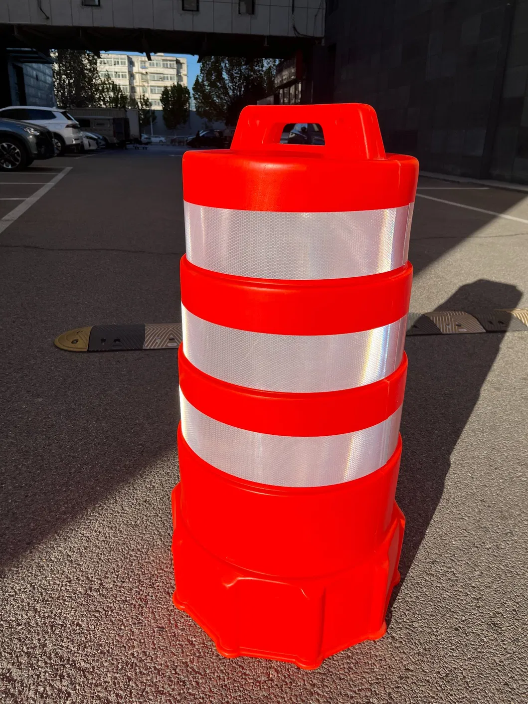 ROADSAFE Warm verkoop PE Traffic Drum Crash Barrels Verkeersveiligheid Reflectieve waarschuwingsvat 3