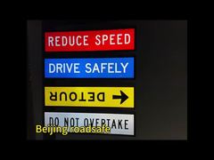 Multi Bericht Klasse 1 Australische Standaard Plastic Verkeersbord VERMINDER SNELHEID Verkeersregelaar