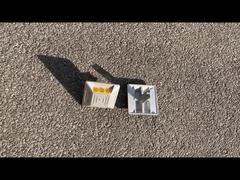 ROADSAFE 100*100*20/90mm LOGO Douane Aluminium Wegmarkering Hoge Kwaliteit Wegsteen Veiligheid Reflecterend C