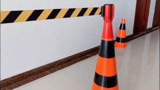 Verkeerskegelbandtopper 5m 3m intrekbare barrière