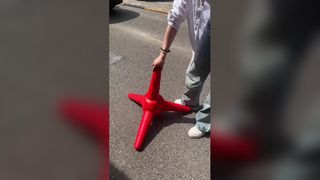 60 cm PVC-verkeerskegel voor verkeersveiligheid