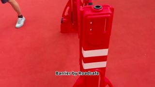 Kunststof veiligheidsbarrière 2300 mm maximale breedte